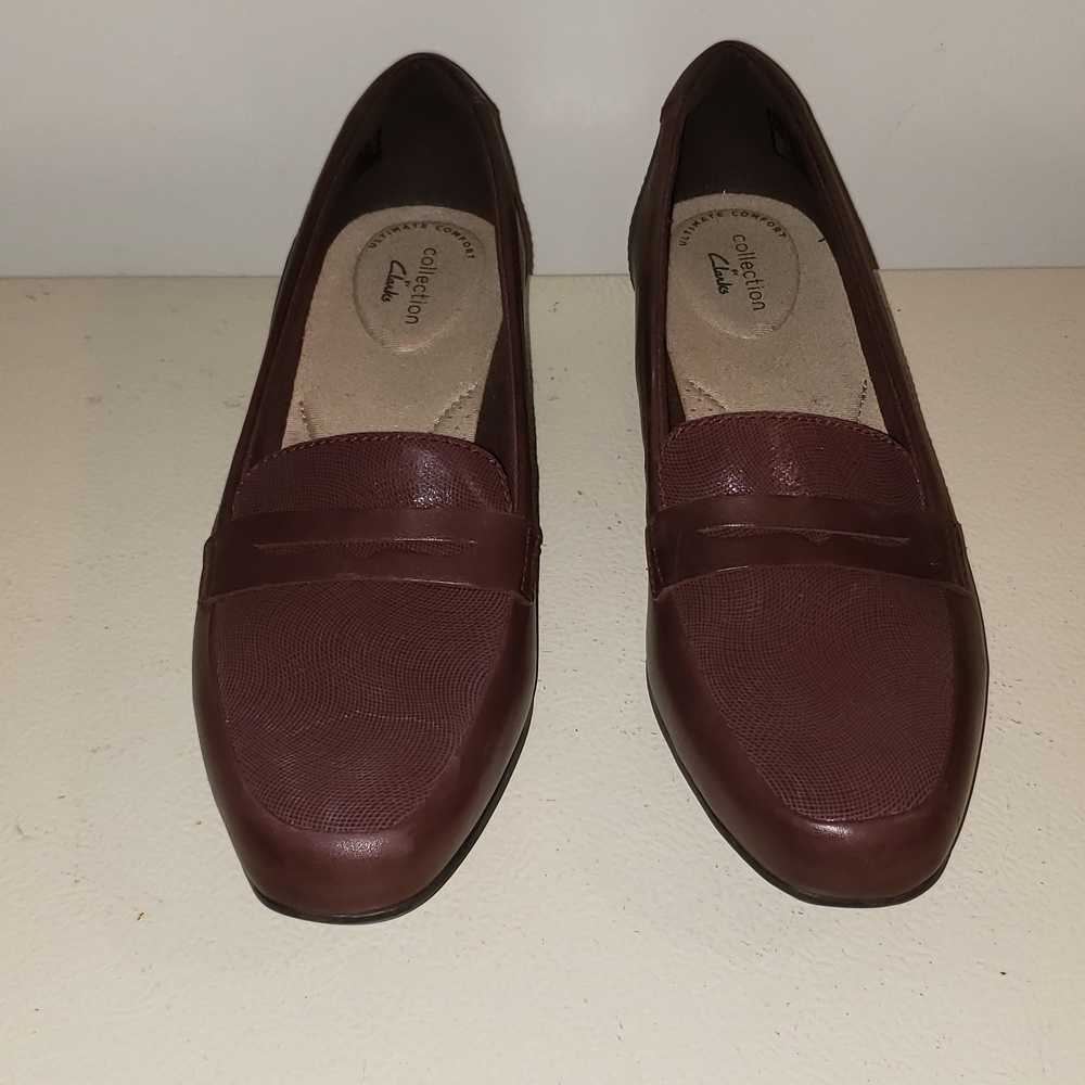 Clarks Women's Burgundy Loafer